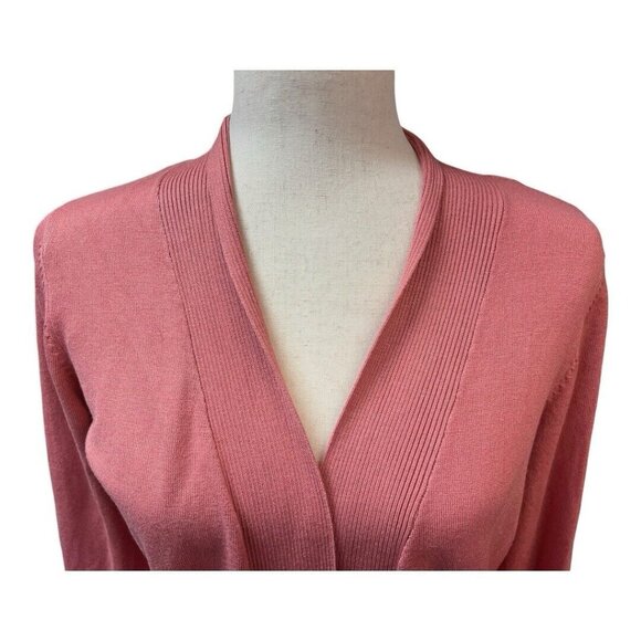 Lety & Me Womens Gabby Pointelle Cardigan~Size Small~Salmon~Stitch Fix NWT L4 02 - Picture 4 of 13